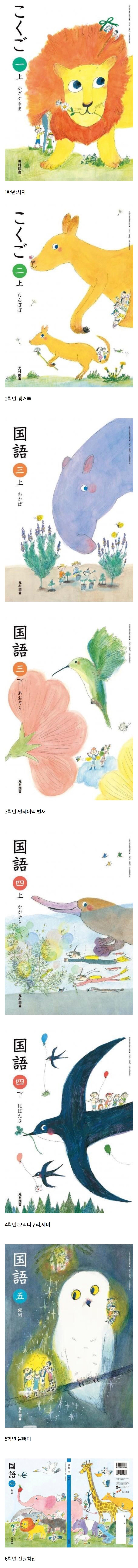 일본 초등학교 교과서 표지 근황