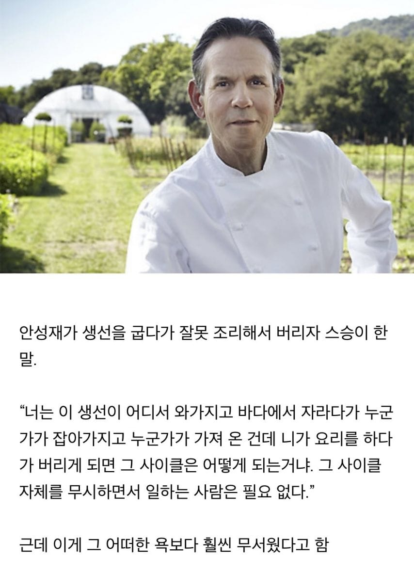 안성재가 스승에게 들었던 가장 무서운 말.jpg