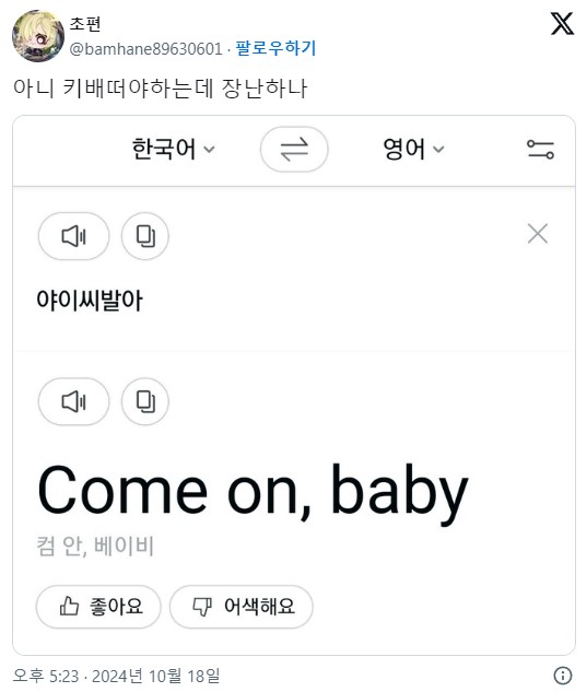 번역기 성능을 성토하는 사람.jpg