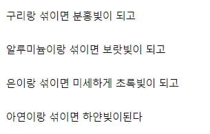 놀라운 금 합금의 세계