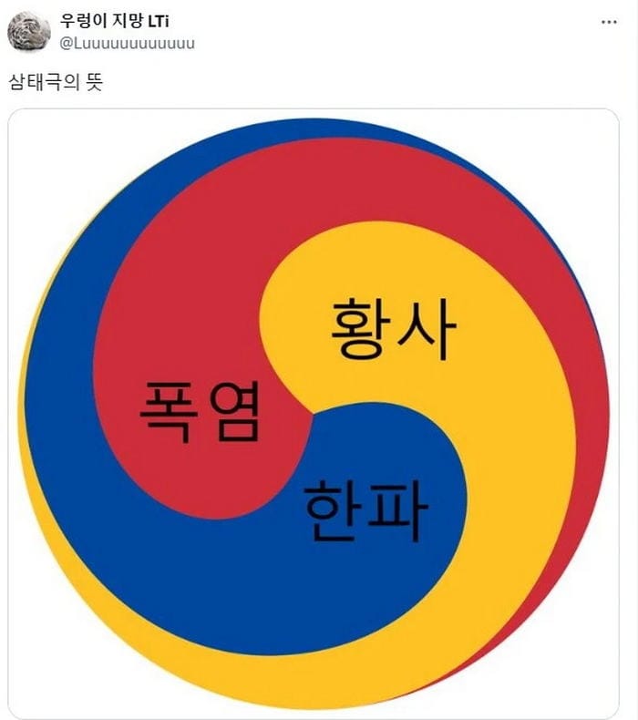 태극기의 뜻을 깨달은 한 트위터인.jpg