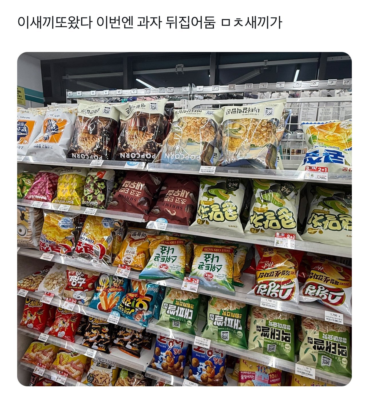 편의점에 미친새끼 왔다감