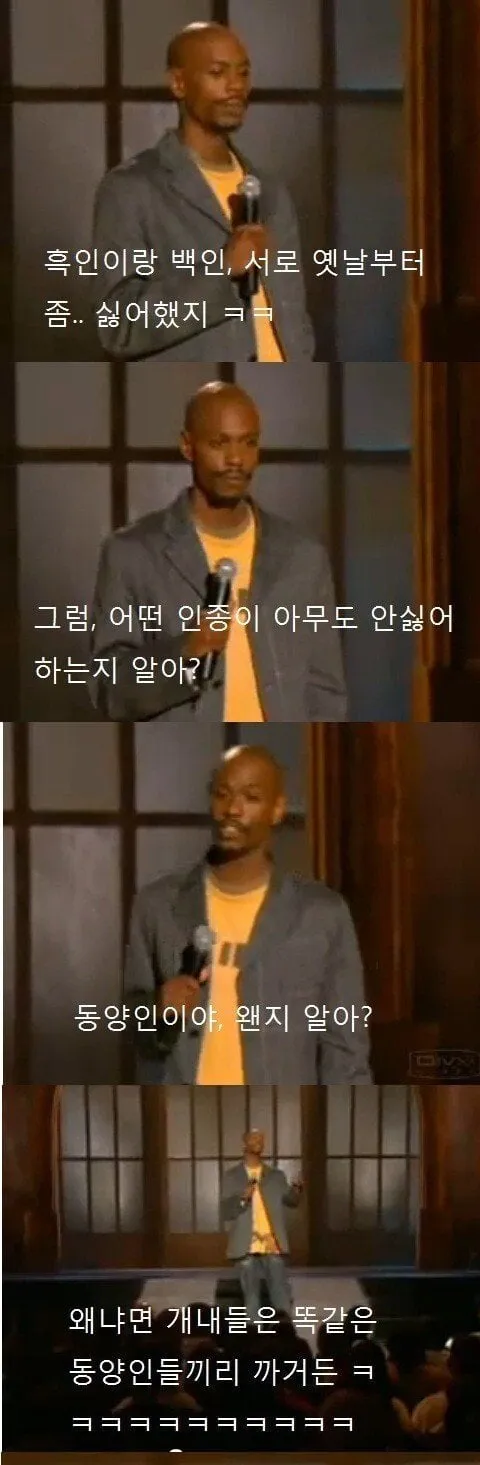 백인과 흑인은 오랫토록 서로 미워했지