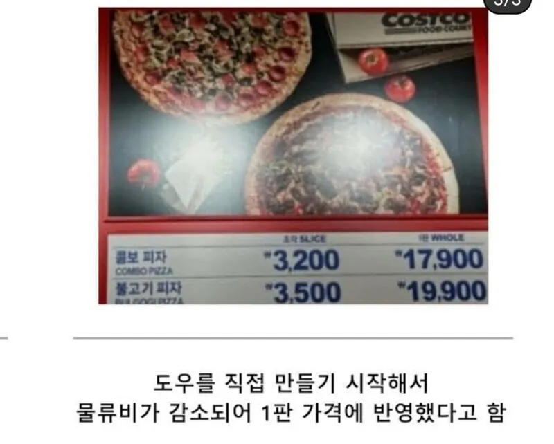 물가 상승에 피자가격을 바꾼 코스트코.jpg