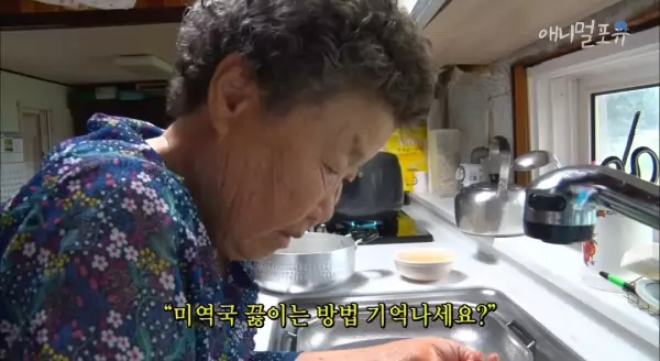 치매 걸린 아내가 4년만에 끓여준 미역국..jpg