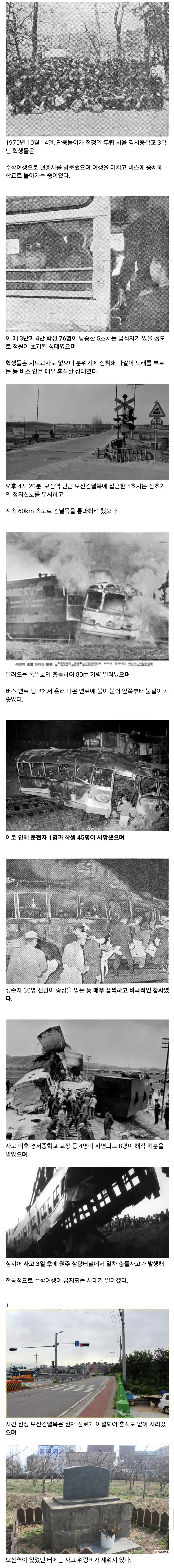 비극으로 끝난 수학여행, 모산 수학여행 참사